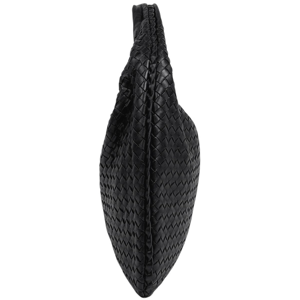 Bottega Veneta Intrecciato Shoulder Bag Hobo Leather Black — view 4