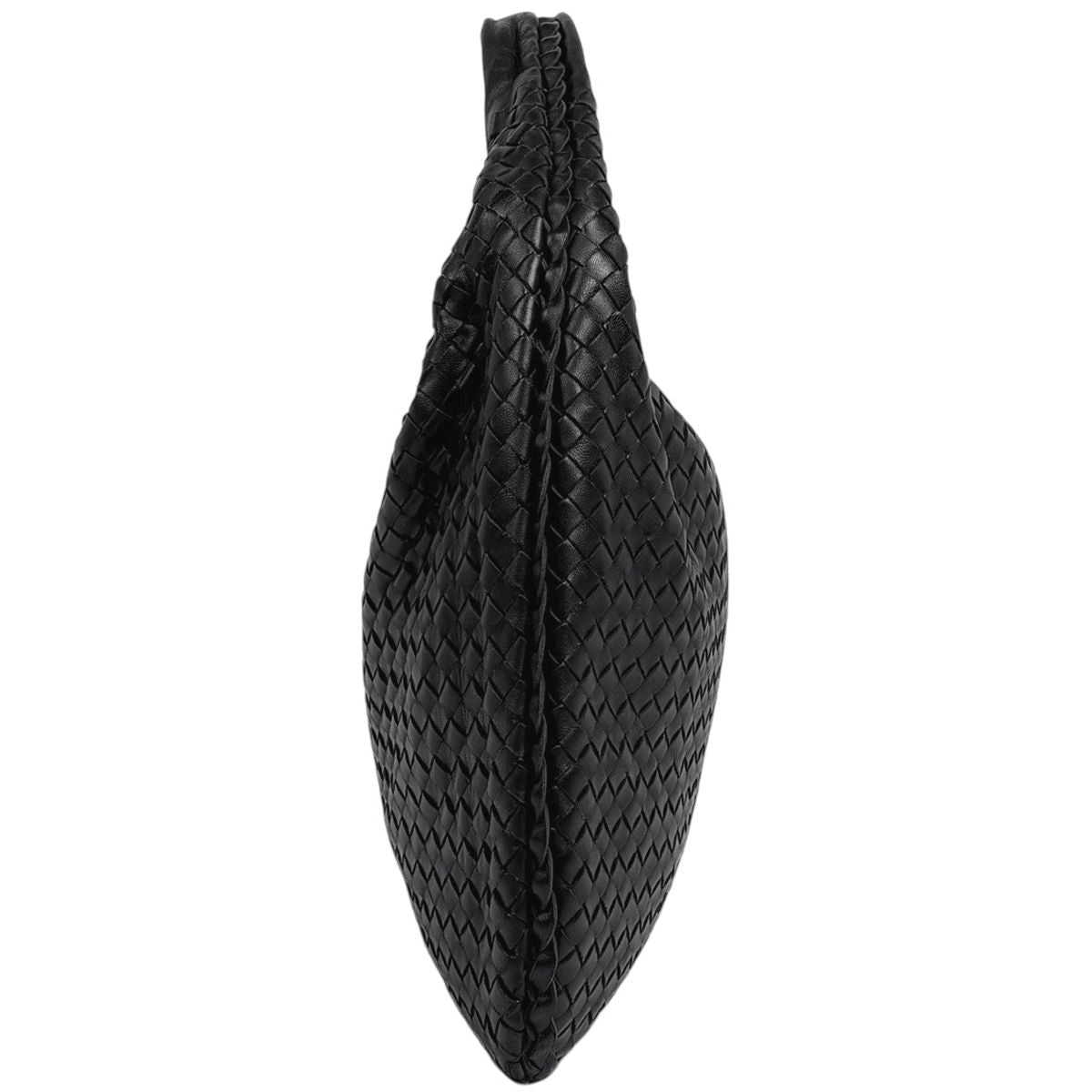 Bottega Veneta Intrecciato Shoulder Bag Hobo Leather Black — view 4