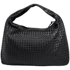 Bottega Veneta Intrecciato Shoulder Bag Hobo Leather Black — view 3