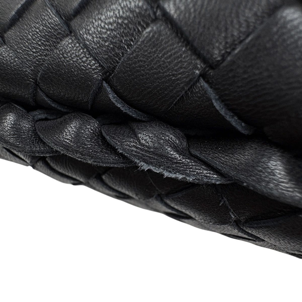 Bottega Veneta Intrecciato Shoulder Bag Hobo Leather Black — view 7