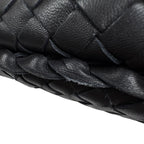Bottega Veneta Intrecciato Shoulder Bag Hobo Leather Black — view 7