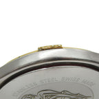Gucci Stainless Steel Gold Plated Silver Kuo Analog Display Gray Dial Watch — view 8