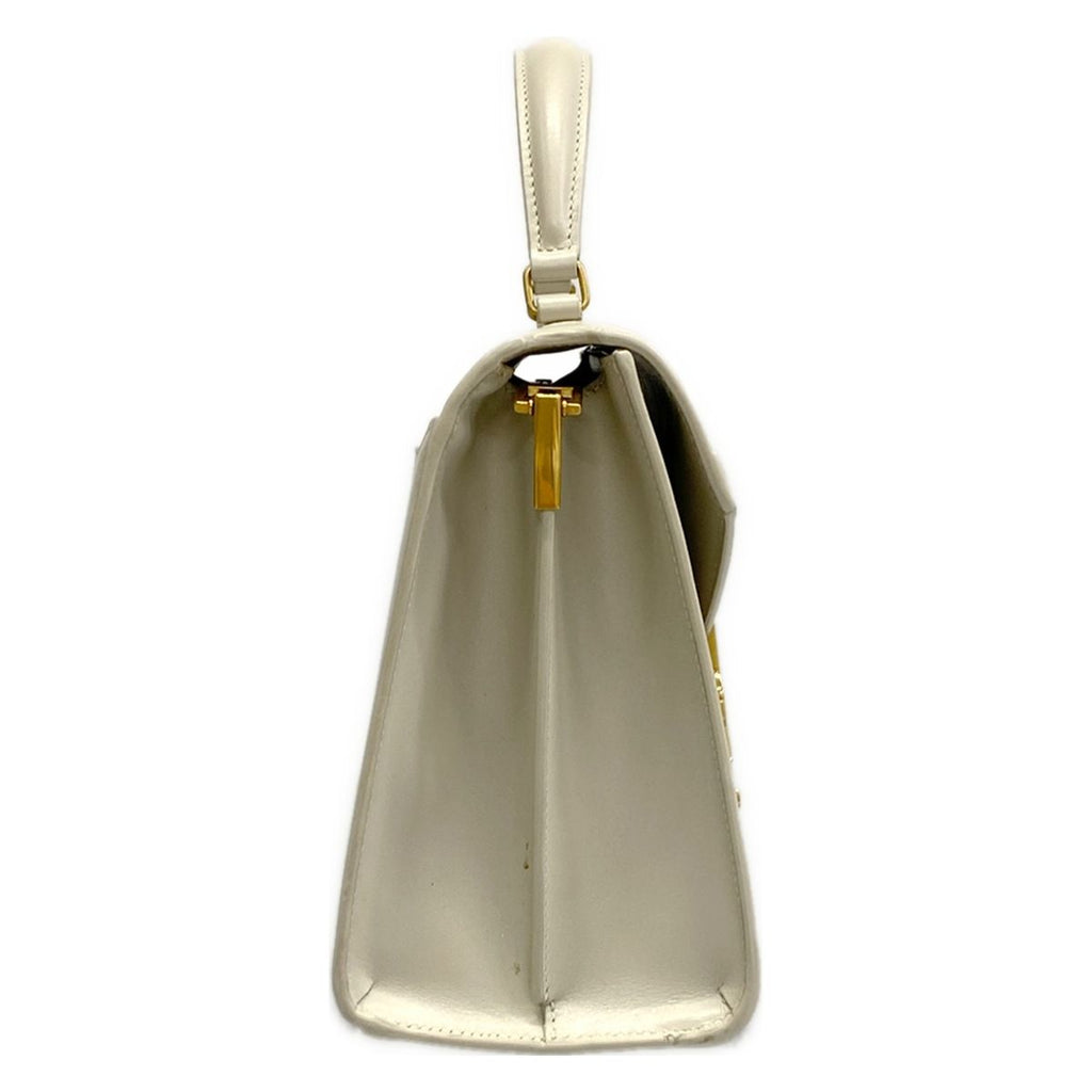 Saint Laurent Paris Handbag Cassandra Top Handle Bag White Gold Leather — view 2