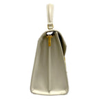 Saint Laurent Paris Handbag Cassandra Top Handle Bag White Gold Leather — view 2