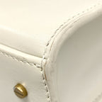 Saint Laurent Paris Handbag Cassandra Top Handle Bag White Gold Leather — view 6