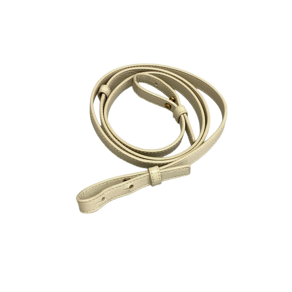 Saint Laurent Paris Handbag Cassandra Top Handle Bag White Gold Leather — view 8