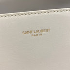 Saint Laurent Paris Handbag Cassandra Top Handle Bag White Gold Leather — view 9