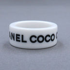 Chanel Logo Ring White — view 2