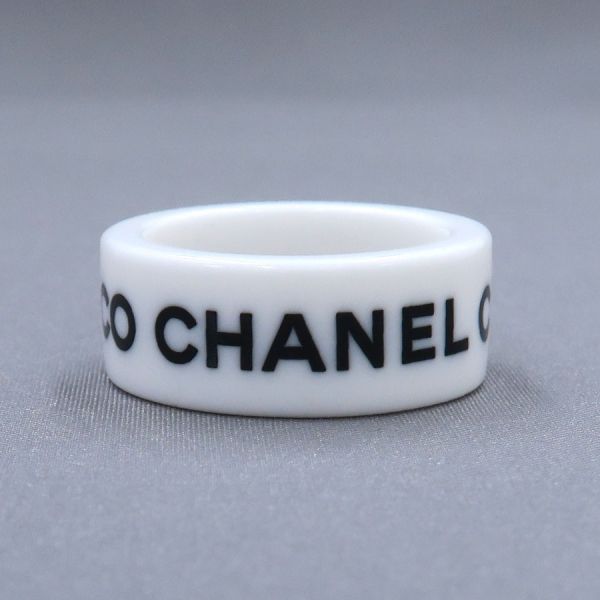 Chanel Logo Ring White