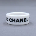 Chanel Logo Ring White