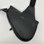 Dior Saddle Bag Black Calfskin Gold — view 3
