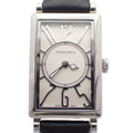 Tiffany & Co Gallery Quartz Watch White Dial Leather Strap Pawn