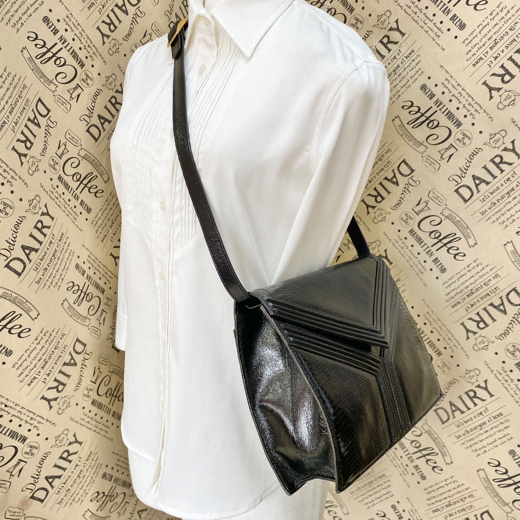 Saint Laurent Shoulder Bag Crossbody Black Leather — view 3