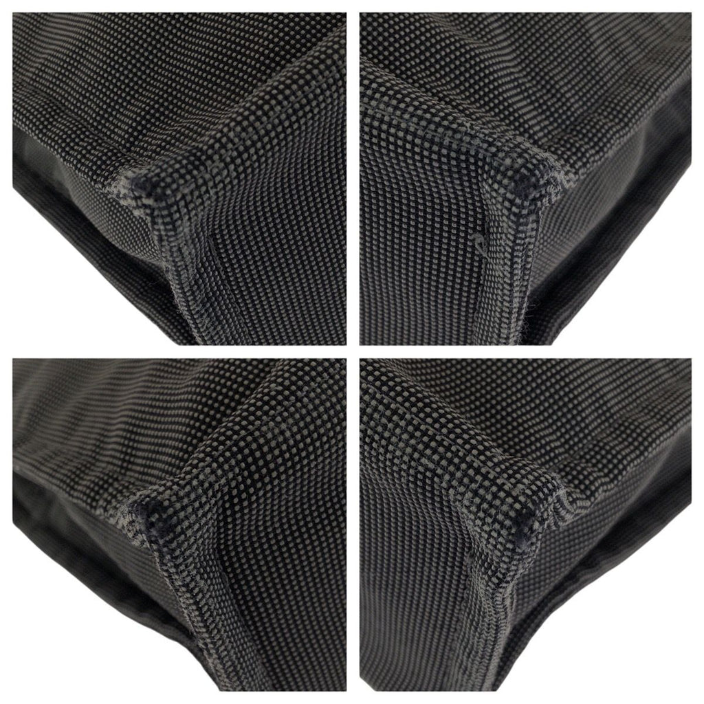 Hermes Her Line MM Gray Silver Polyamide Polyester Tote — view 3