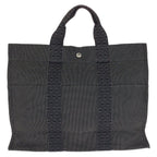 Hermes Her Line MM Gray Silver Polyamide Polyester Tote — view 2