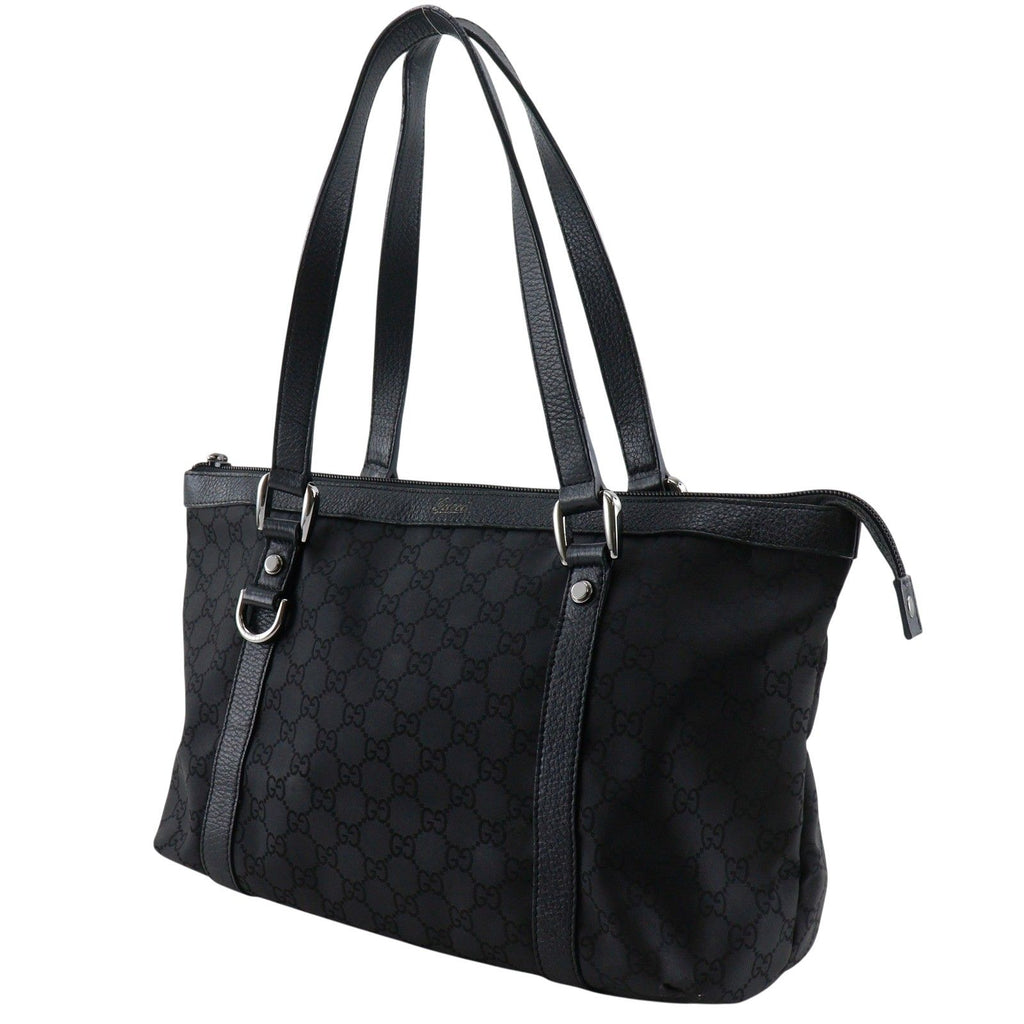 Gucci GG Nylon Canvas Black Tote — view 2