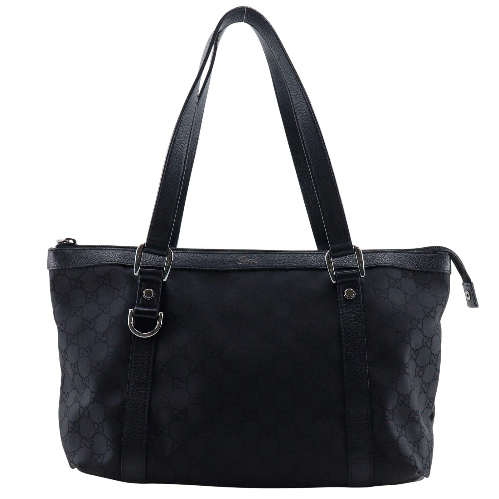 Gucci GG Nylon Canvas Black Tote