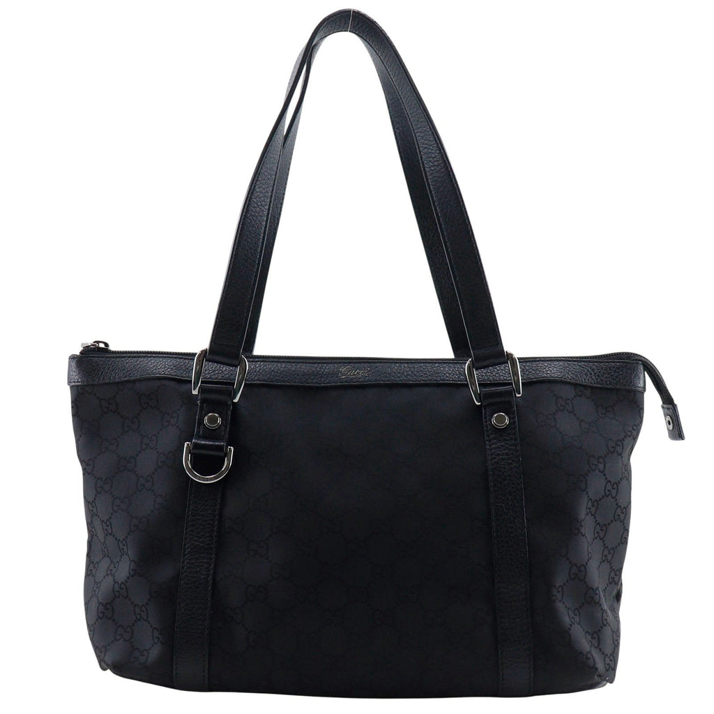Gucci GG Nylon Canvas Black Tote