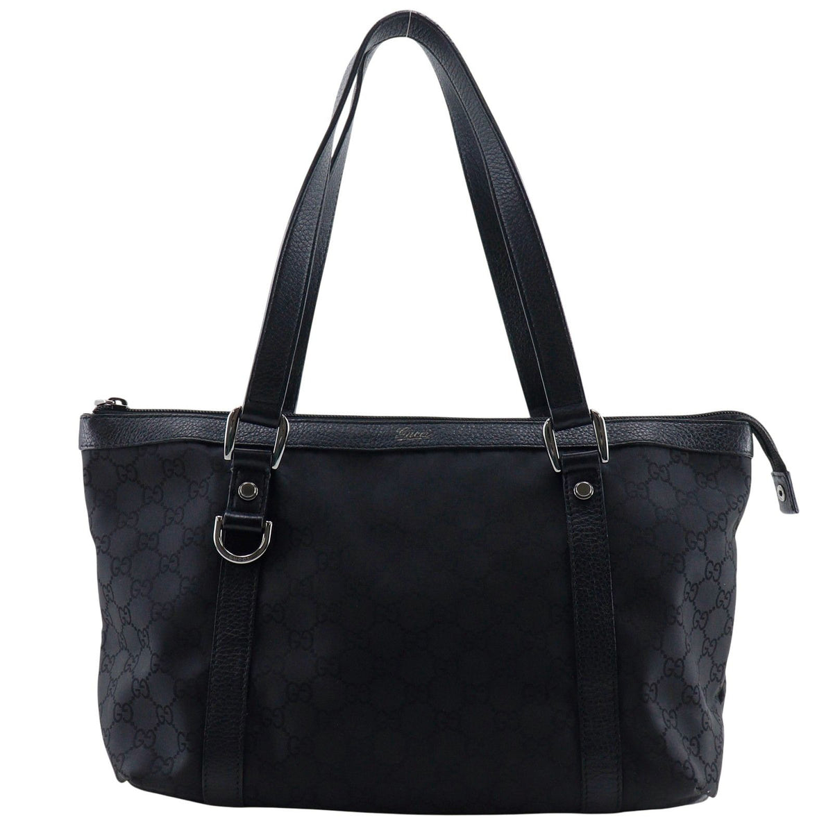 Gucci GG Nylon Canvas Black Tote