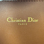 Dior Shoulder Bag Leather Oval Brown Compact — view 6