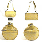 Chanel Shoulder Bag Cylindrical CC Logo Nylon Canvas Yellow — view 8