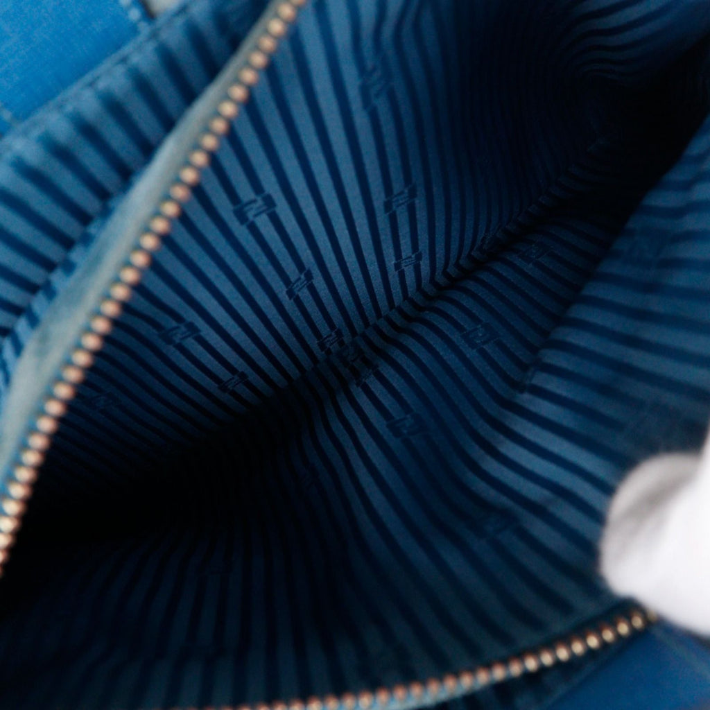 Fendi Toujour 2-Way Shoulder Calf Blue Handbag — view 7