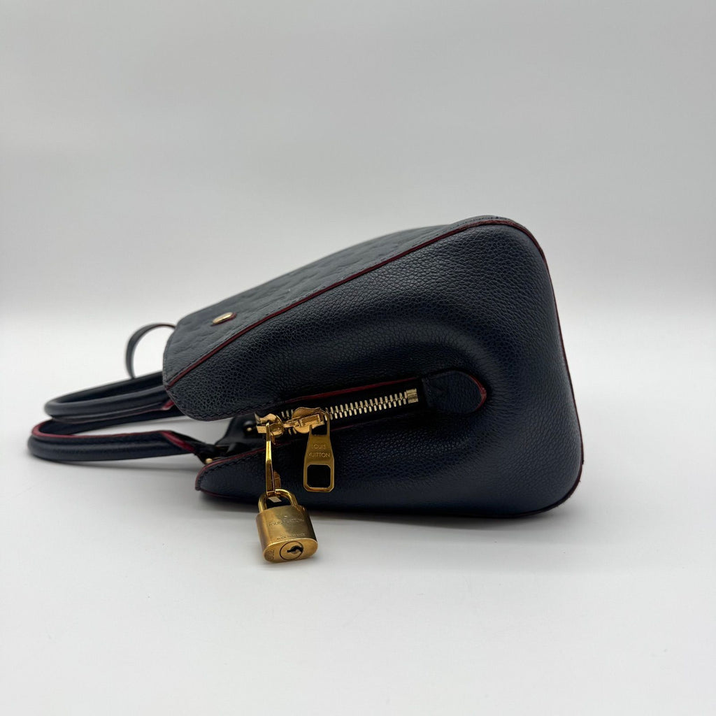 Louis Vuitton Large 2-Way Shoulder Bag Empreinte Montaigne Monogram Leather Navy — view 4
