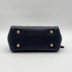 Louis Vuitton Large 2-Way Shoulder Bag Empreinte Montaigne Monogram Leather Navy — view 6