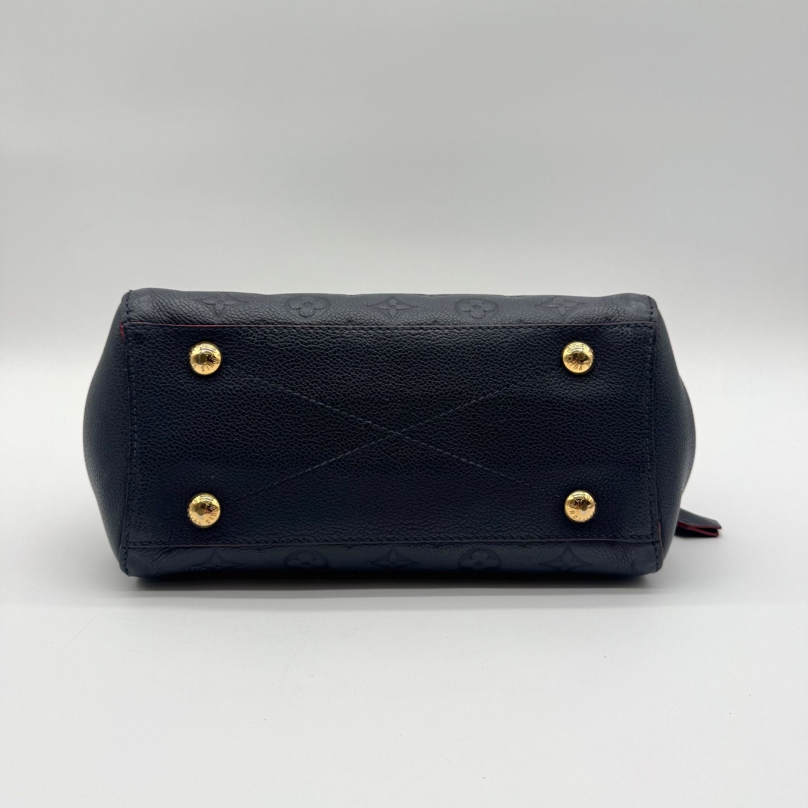 Louis Vuitton Large 2-Way Shoulder Bag Empreinte Montaigne Monogram Leather Navy — view 6
