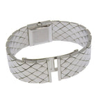Chanel Quilted Stainless Steel Kuo Analog Display Black Dial Watch — view 5