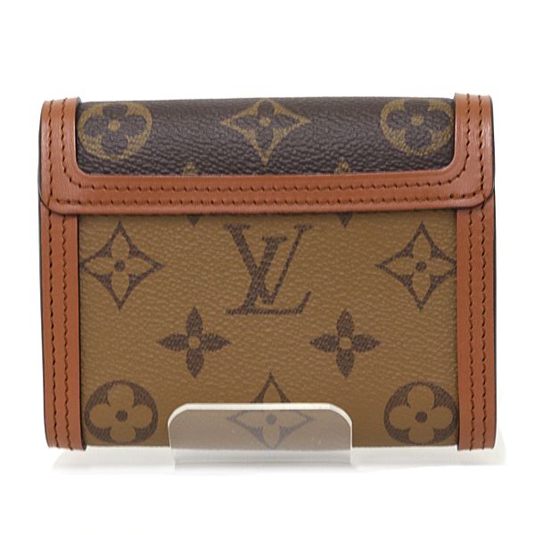 Louis Vuitton Portefeuille Dauphine Compact Trifold Wallet Monogram Reverse — view 3