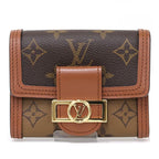 Louis Vuitton Portefeuille Dauphine Compact Trifold Wallet Monogram Reverse