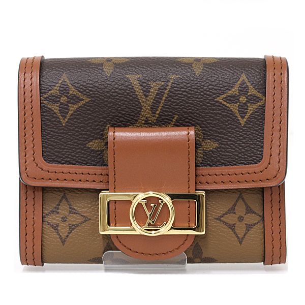 Louis Vuitton Portefeuille Dauphine Compact Trifold Wallet Monogram Reverse