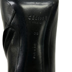 Celine Short Boots 38 Black Leather — view 6