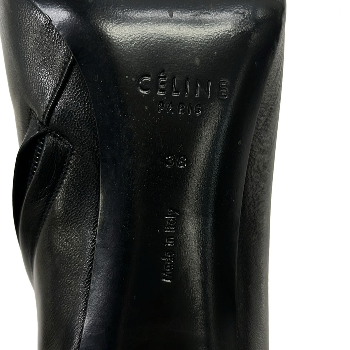 Celine Short Boots 38 Black Leather — view 6