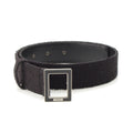 Chanel Tweed Logo Square Buckle Belt Black