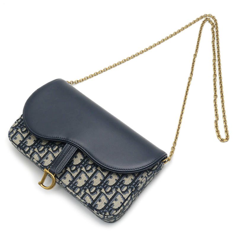 Dior Saddle Chain Pouch Oblique — view 2