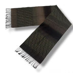 Fendi Scarf Zucca Pattern FF Logo Wool Brown — view 5