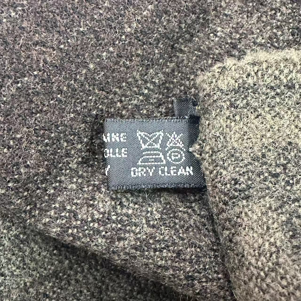 Fendi Scarf Zucca Pattern FF Logo Wool Brown — view 7