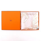 Hermes Carre 90 Voyage Au Long Cours Ocean Silk White Scarf — view 8