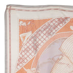Hermes Carre 90 Voyage Au Long Cours Ocean Silk White Scarf — view 2