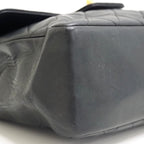Chanel Quilted Turnlock CC Logo Handbag Black — view 4