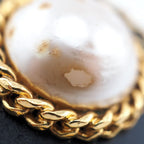 Chanel Faux Pearl 26 Earrings Gold — view 4