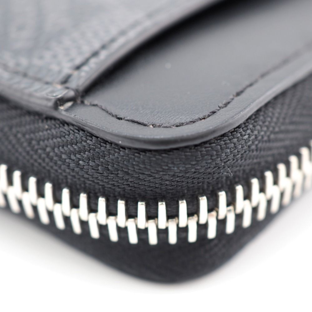 Louis Vuitton Zippy Dragonne L-shaped Zipper Damier Leather Wallet Black — view 7