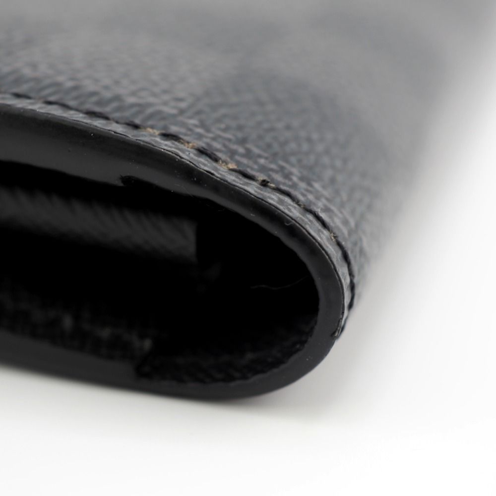 Louis Vuitton Zippy Dragonne L-shaped Zipper Damier Leather Wallet Black — view 4