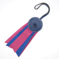 Hermes Paddock Flot Charm Leather Strap Blue Keychain