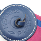 Hermes Paddock Flot Charm Leather Strap Blue Keychain — view 7