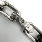 Louis Vuitton Necklace Monogram Chain Silver Black — view 8