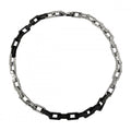 Louis Vuitton Necklace Monogram Chain Silver Black