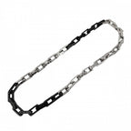 Louis Vuitton Necklace Monogram Chain Silver Black — view 4